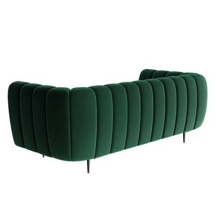 Shel 3-osobowa sofa - ciemnozielona