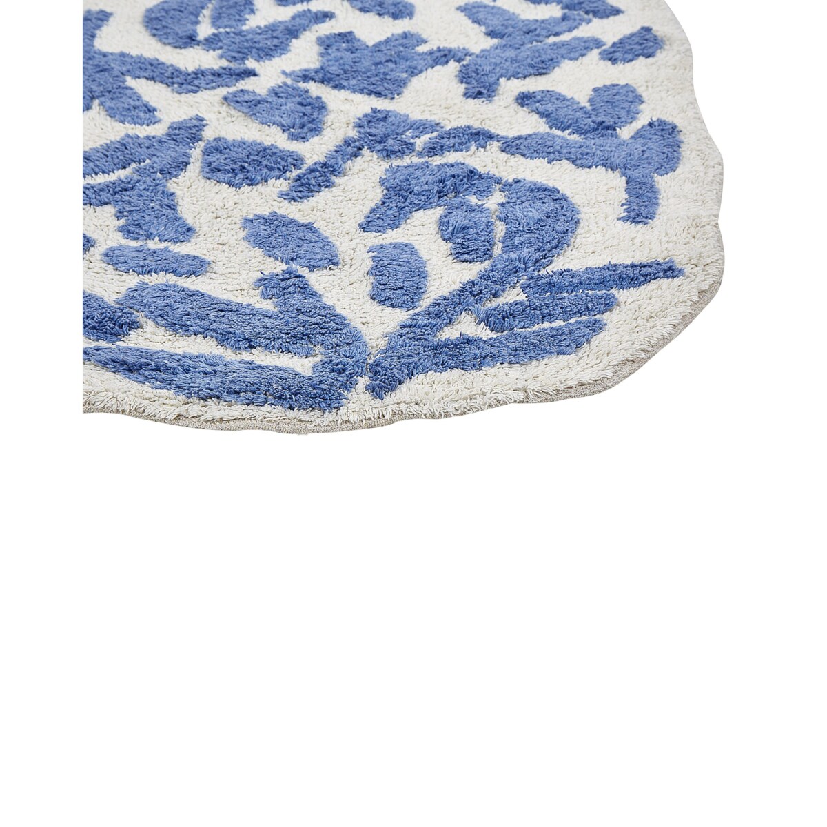 Dywanik łazienkowy bawełniany 60 x 90 cm niebieski DERIK