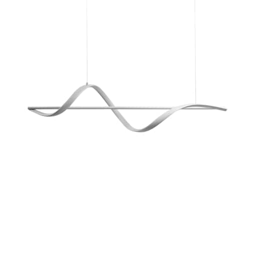 Lampa wisząca LED KHUTTI Ze ściemniaczem Metal Biały