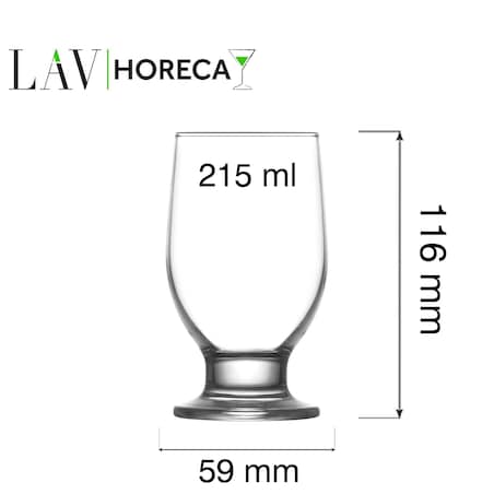 Szklanka na nóżce Riverside, 215ml, LAV