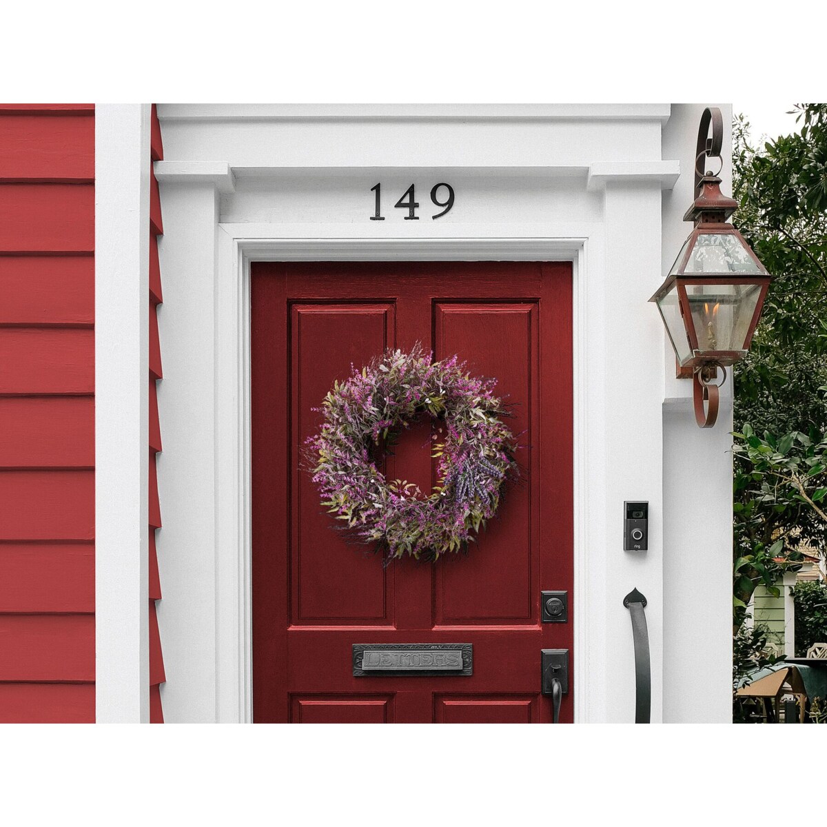 Wianek na drzwi ø 50 cm fioletowy TELDE