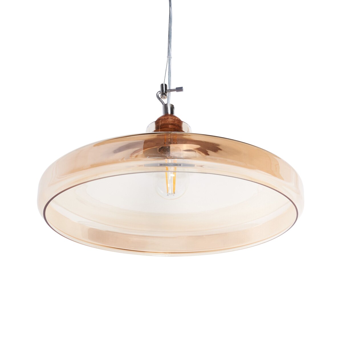 Lampa wisząca ALIKOS Szkło Złoty