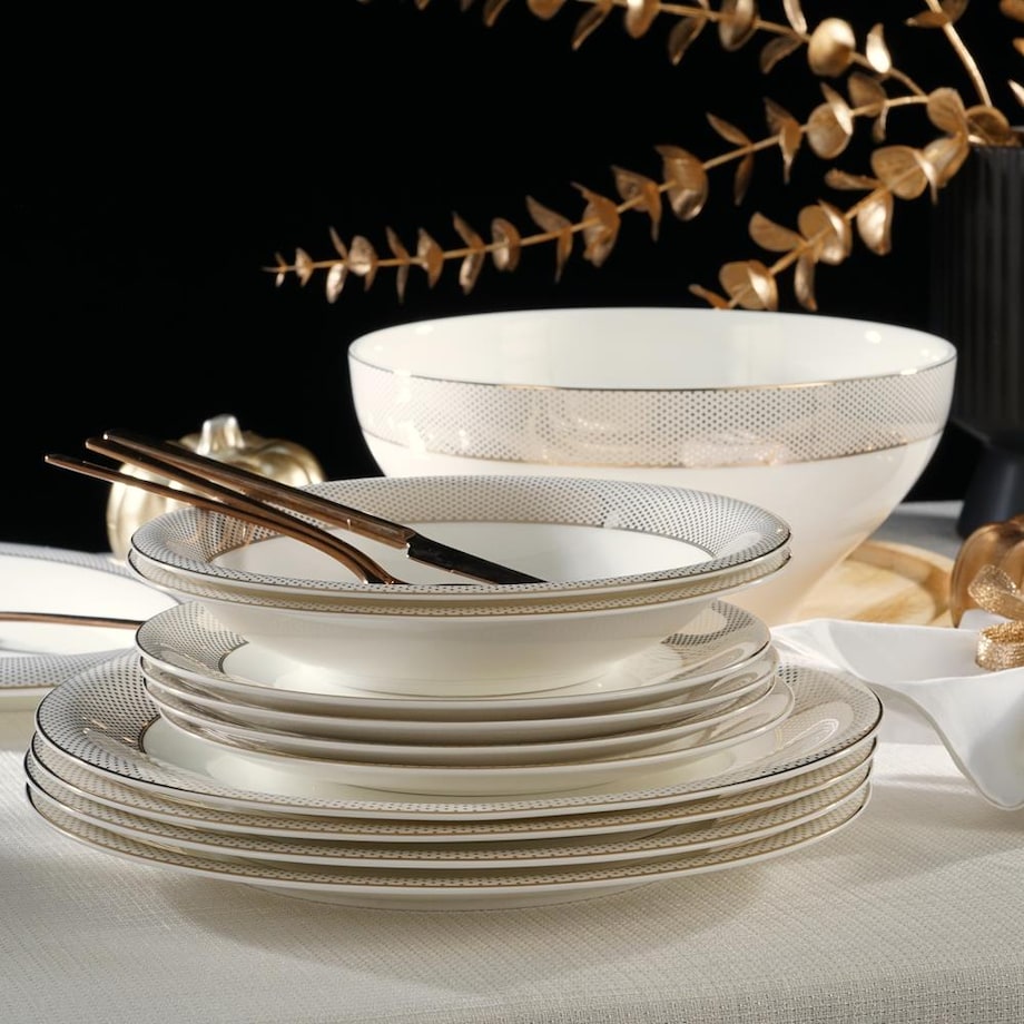 VILLA ITALIA Talerz głęboki porcelanowy 21 cm MARILYN