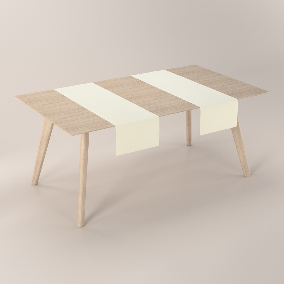 Bieżnik prostokątny 40x130 śmietankowa biel