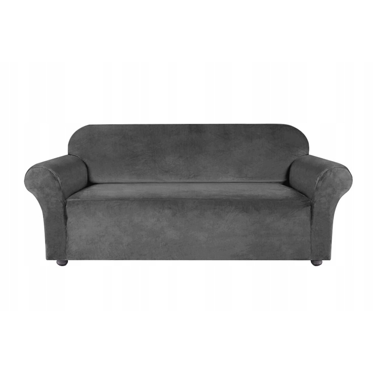 POKROWIEC NA KANAPĘ SZARY WELUR 2 OSOBOWY [22X2]