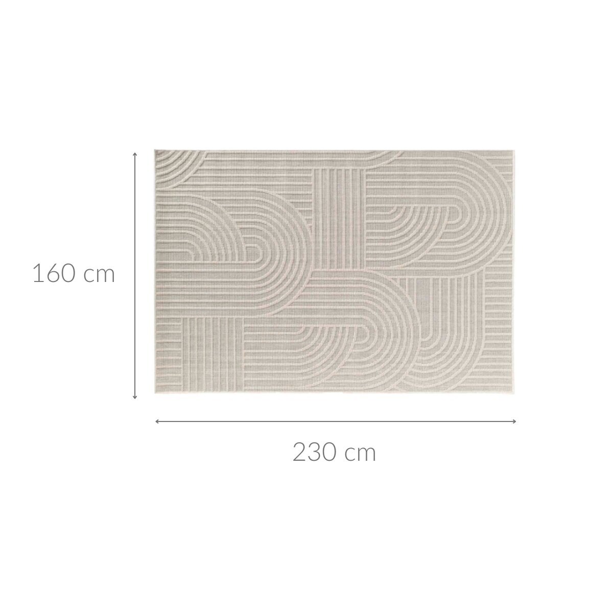 Prostokątny dywan do salonu, pleciony wzór, EZIO