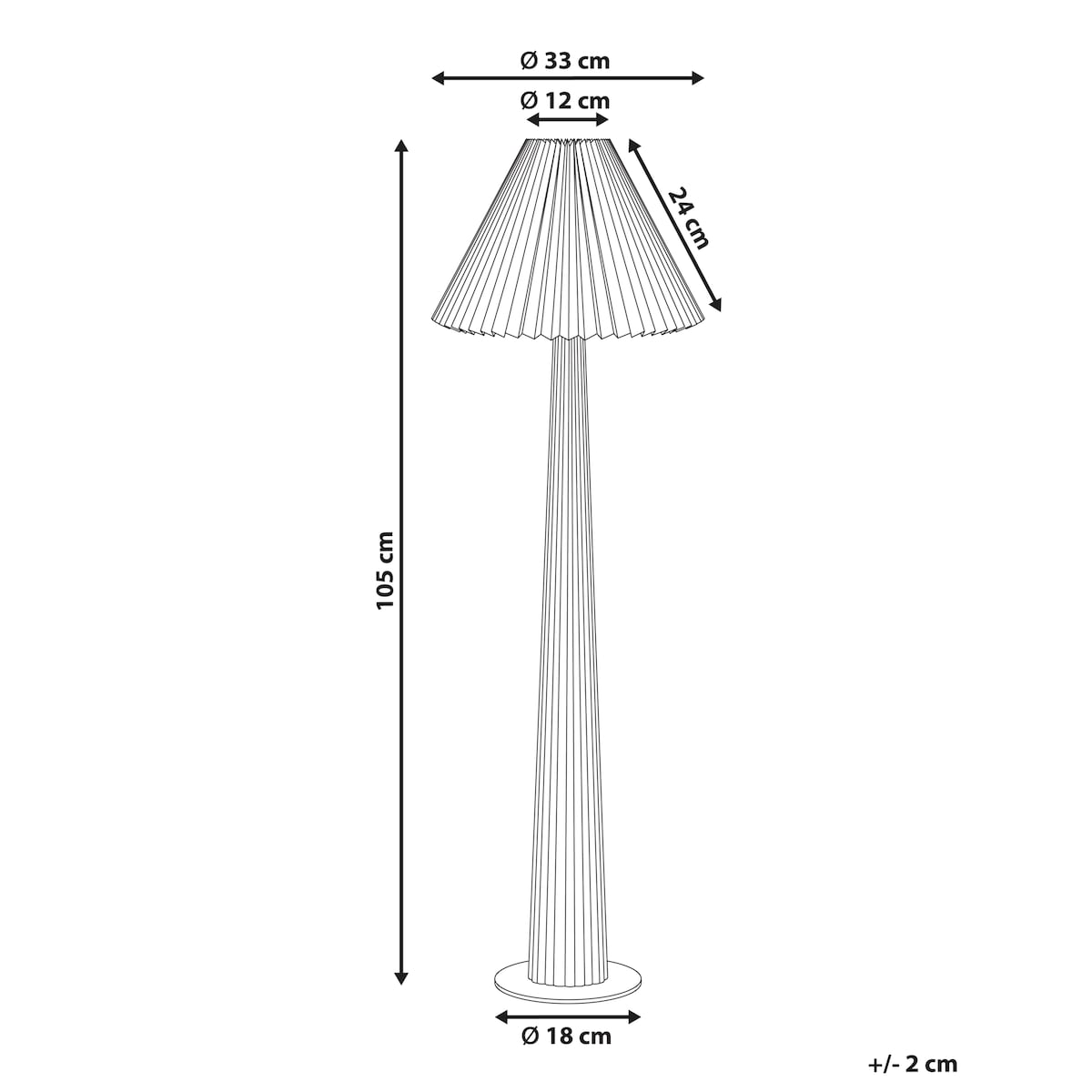 Lampa podłogowa ALIGIDE Drewno Naturalny