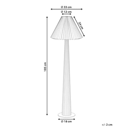 Lampa podłogowa ALIGIDE Drewno Naturalny