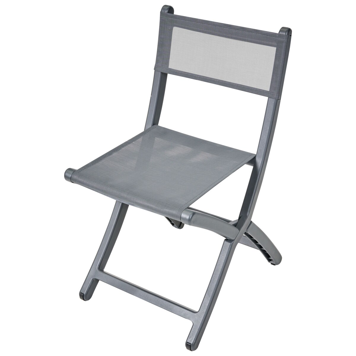 Zestaw 4 krzeseł ogrodowych TALCA Ciemnoszary