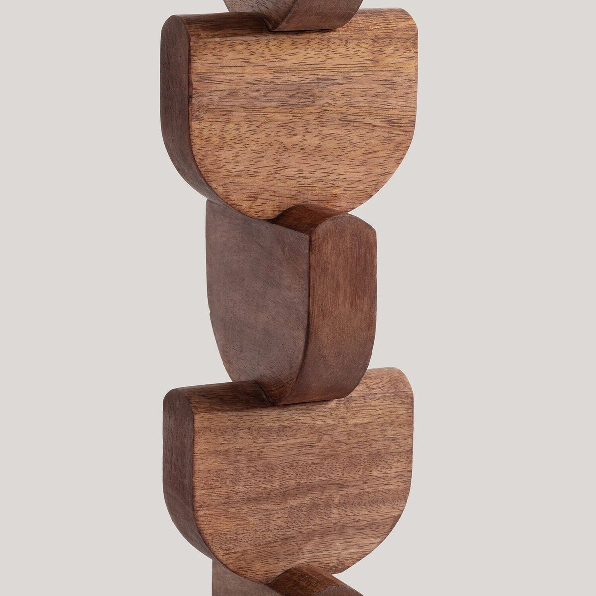 Lampa podłogowa z drewna mango z białym kloszem, Degma, 129 cm