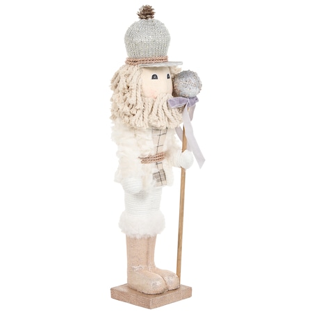 Zestaw 2 figurek dekoracyjnych ALANIEMI 52/79 cm Dziadek do orzechów Beżowy