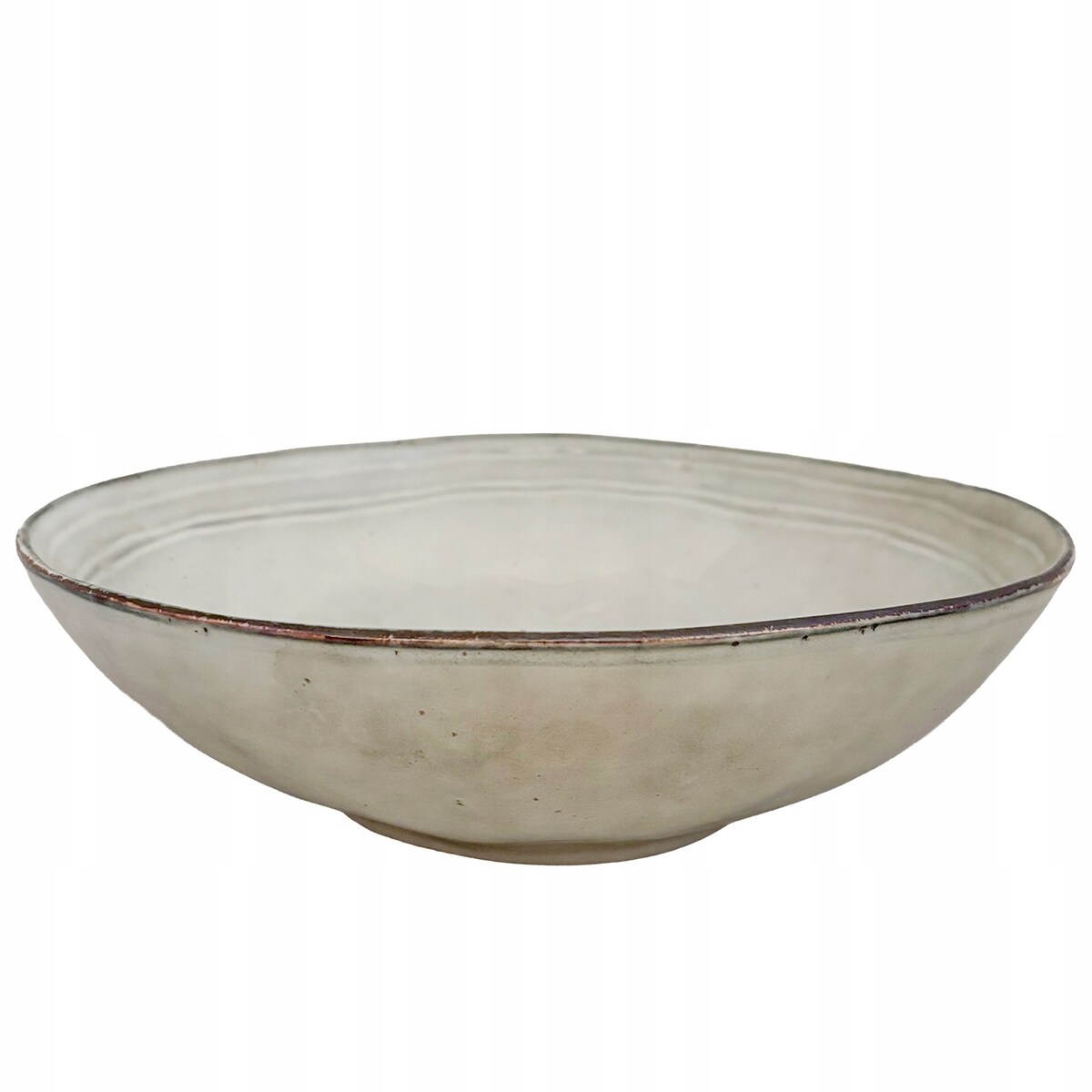 MISA MISKA NA OWOCE PATERA DUŻA ceramiczna 31cm szara koszyk kuchenna