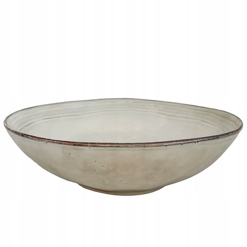 MISA MISKA NA OWOCE PATERA DUŻA ceramiczna 31cm szara koszyk kuchenna