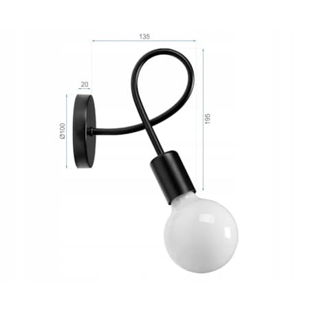 Lampa Kinkiet Ścienny Metalowy Loft Gold Paradise