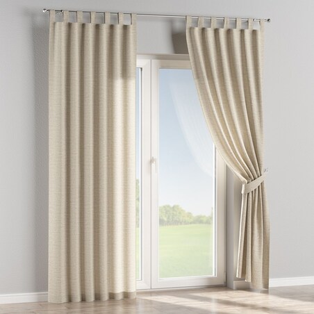 Zasłona na szelkach 1 szt. 130x245 naturalny len