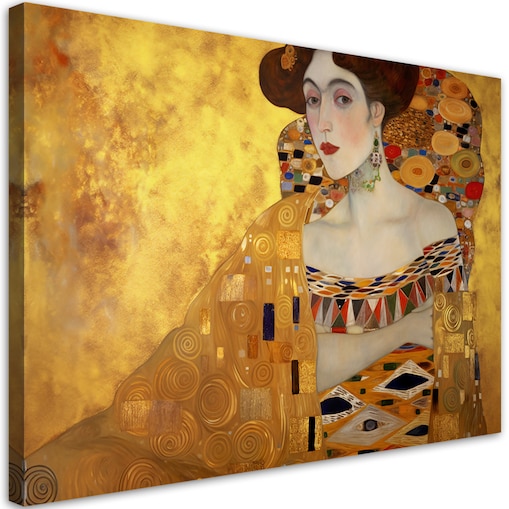 Obraz na płótnie, Złoty portret kobiety - G. Klimt