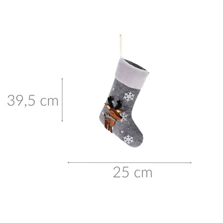 Skarpeta świąteczna na kominek, 25 x 39,5 cm