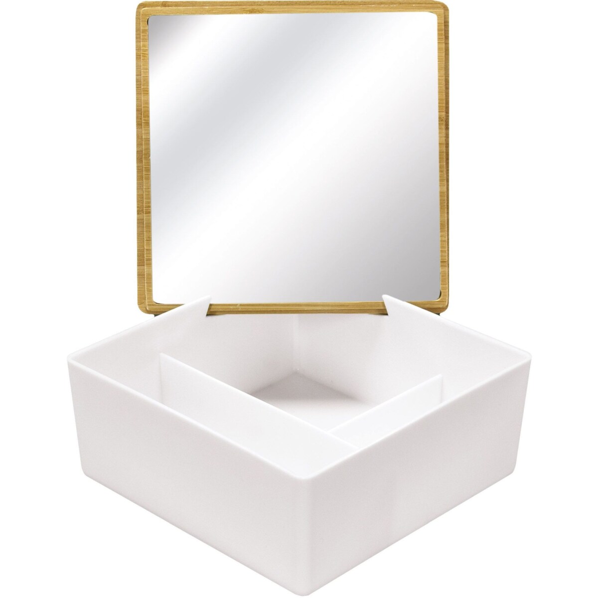 Kleine Wolke Timber Box Pojemnik na kosmetyki biały S