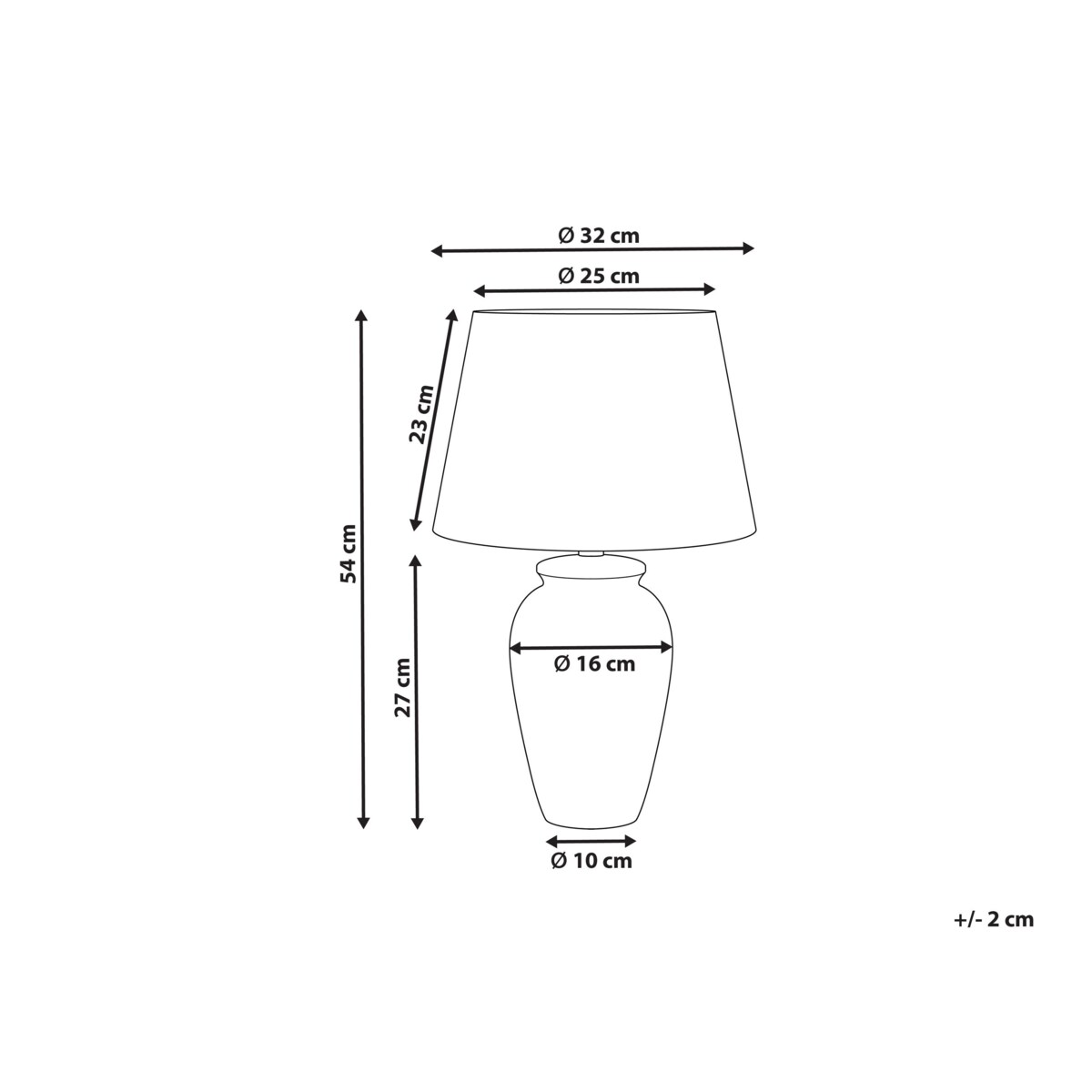 Lampa stołowa porcelanowa biało-niebieska BELUSO