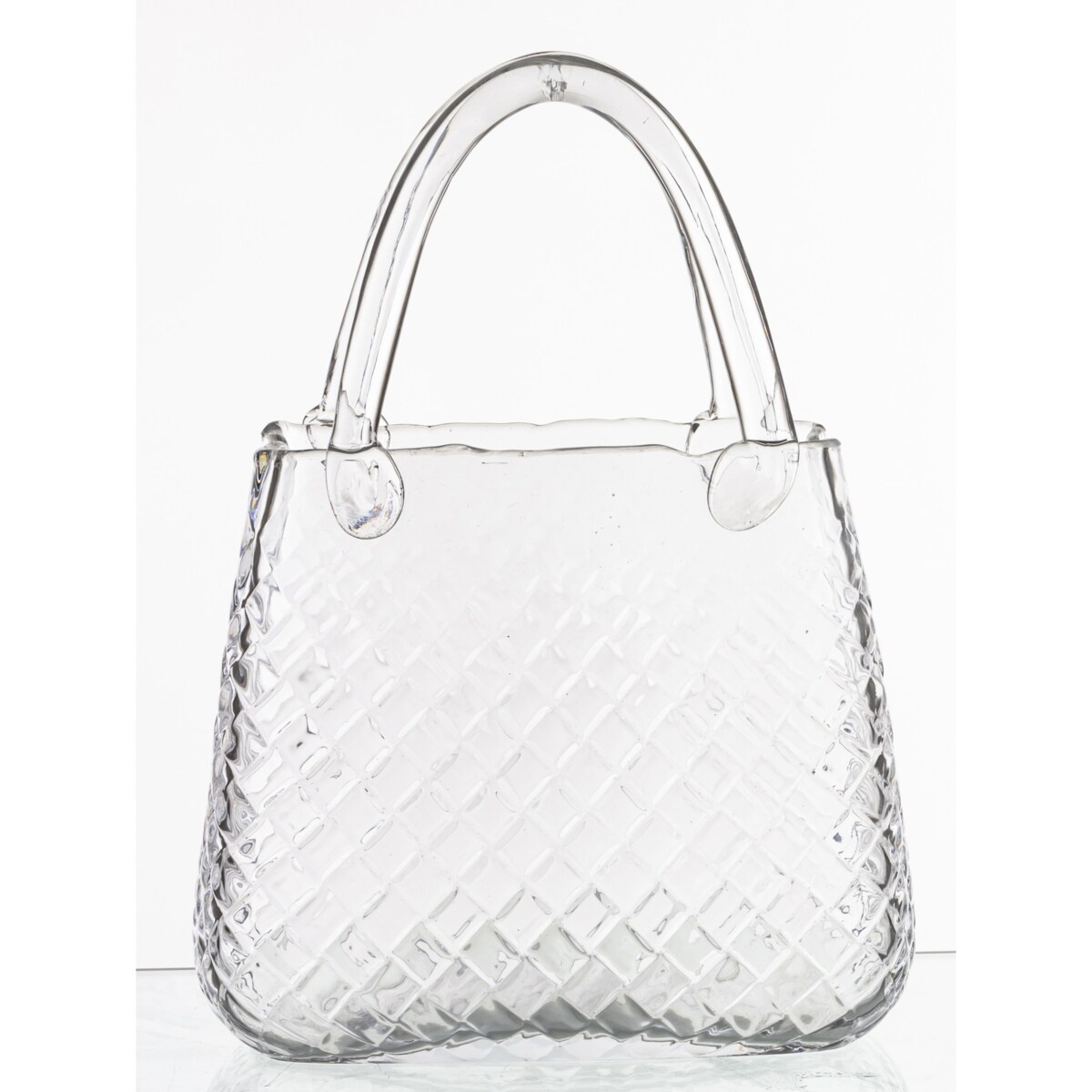 Wazon szklany 28,5x21x10 cm TORBA transparentna