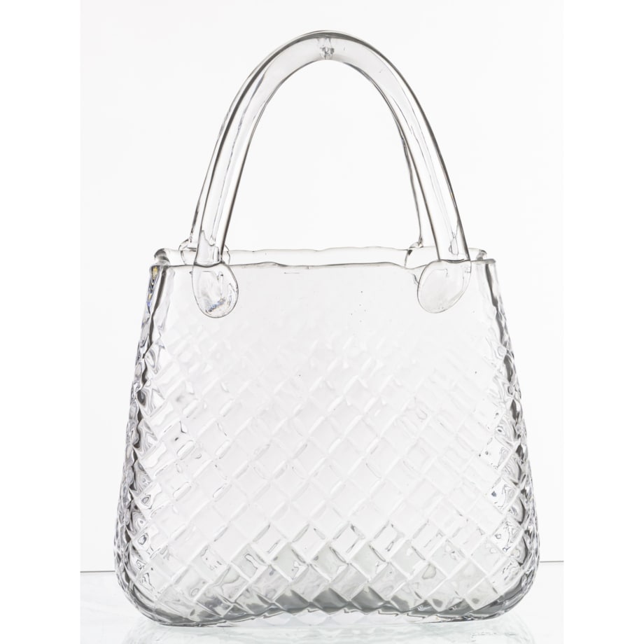 Wazon szklany 28,5x21x10 cm TORBA transparentna