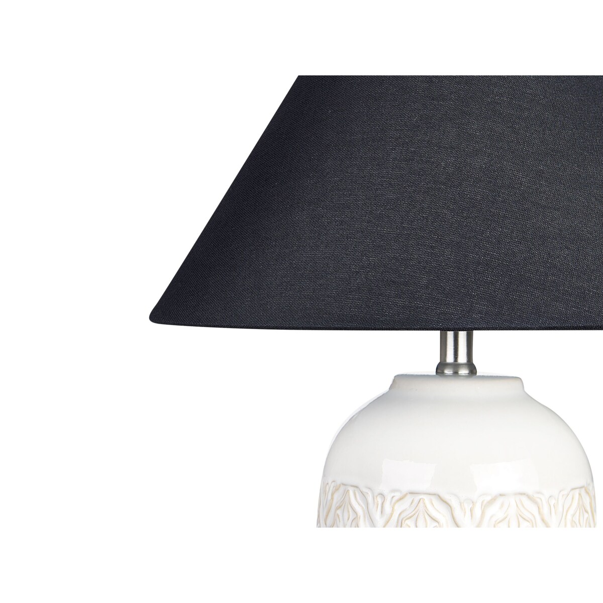 Lampa stołowa ceramiczna beżowa TELIRE