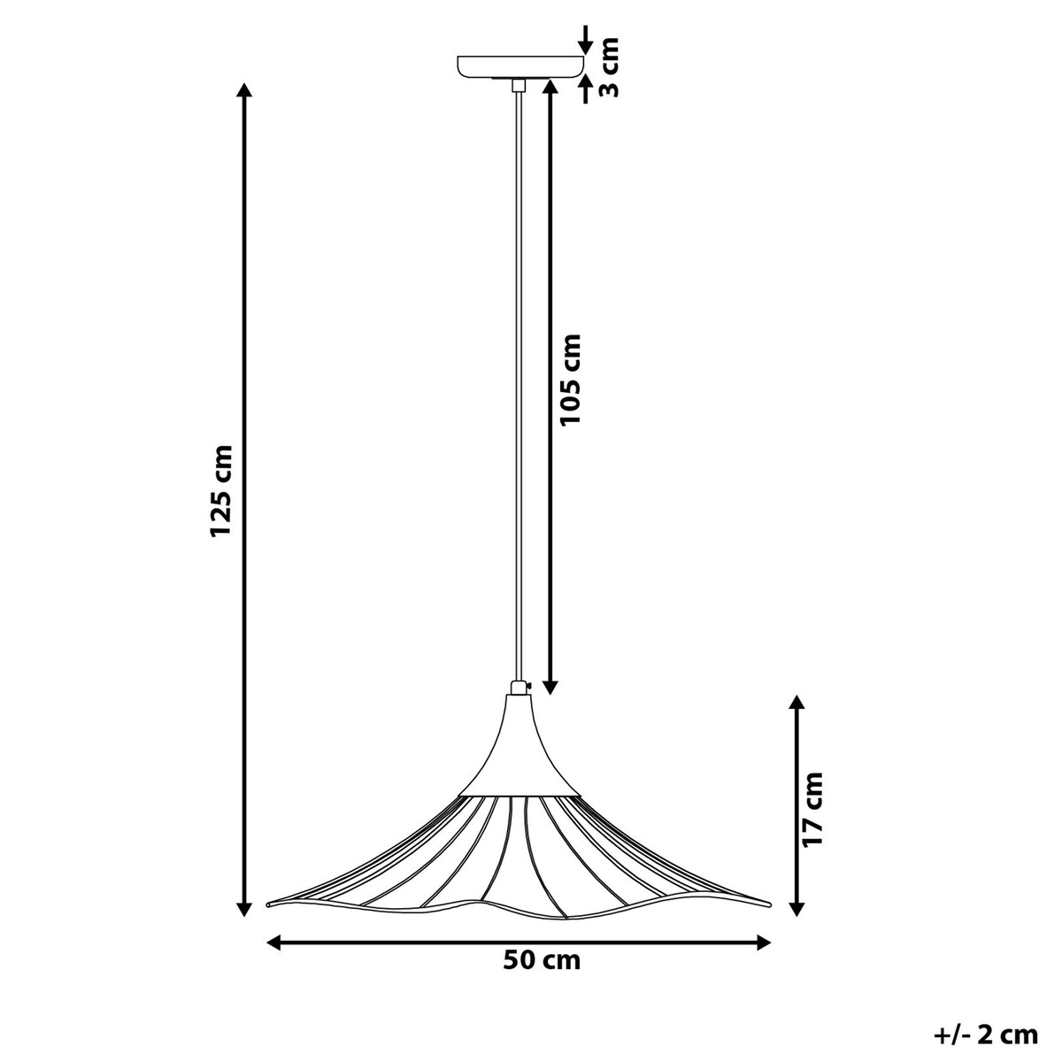 Lampa wisząca MAZARO Metal Miedziany