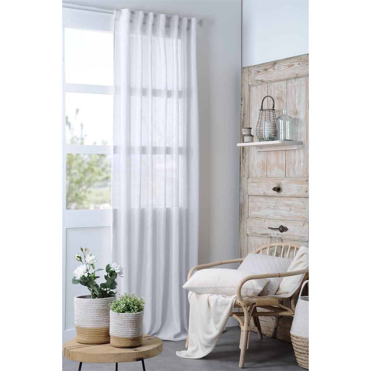 Firana MADRID biała, 140 x 260 cm