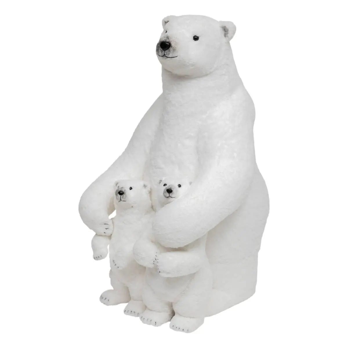 Figurka - mama miś polarny z niedźwiadkami 95 cm