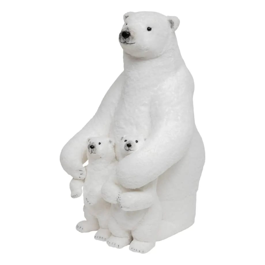 Figurka - mama miś polarny z niedźwiadkami 95 cm