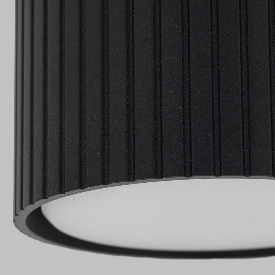 Spot Tk Lighting Ferro Czarna Tuba Downlight Natynkowy + Żarówka Gx53