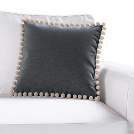 Poszewka Wera na poduszkę 45x45 grafitowy welwet