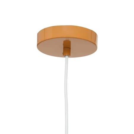 Lampa wisząca, metal+szkło, Patty, pomarańczowa