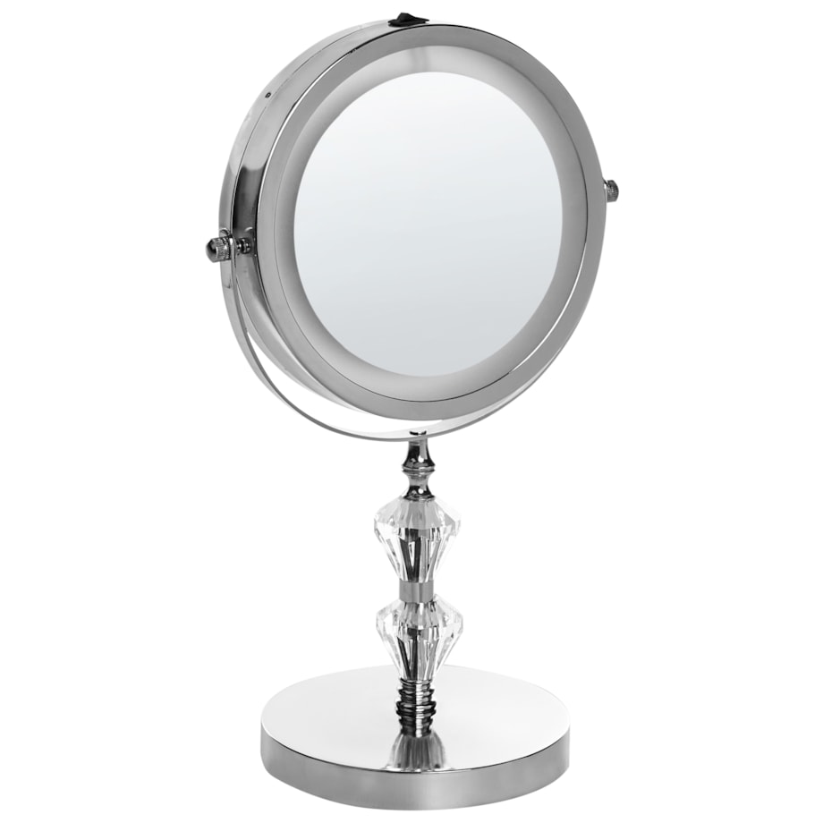 Lusterko kosmetyczne LED ø 20 cm srebrne LAON