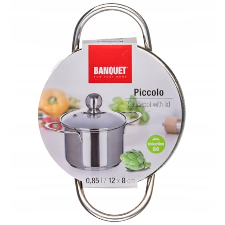 GARNEK z pokrywką 0,85 L indukcja mały kamping piknik turystyczny kuchenny