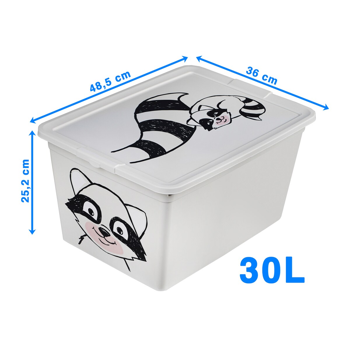 Pojemnik Plastikowy Na Zabawki Z Pokrywą Do Pokoju Dziecka 30 L Szop