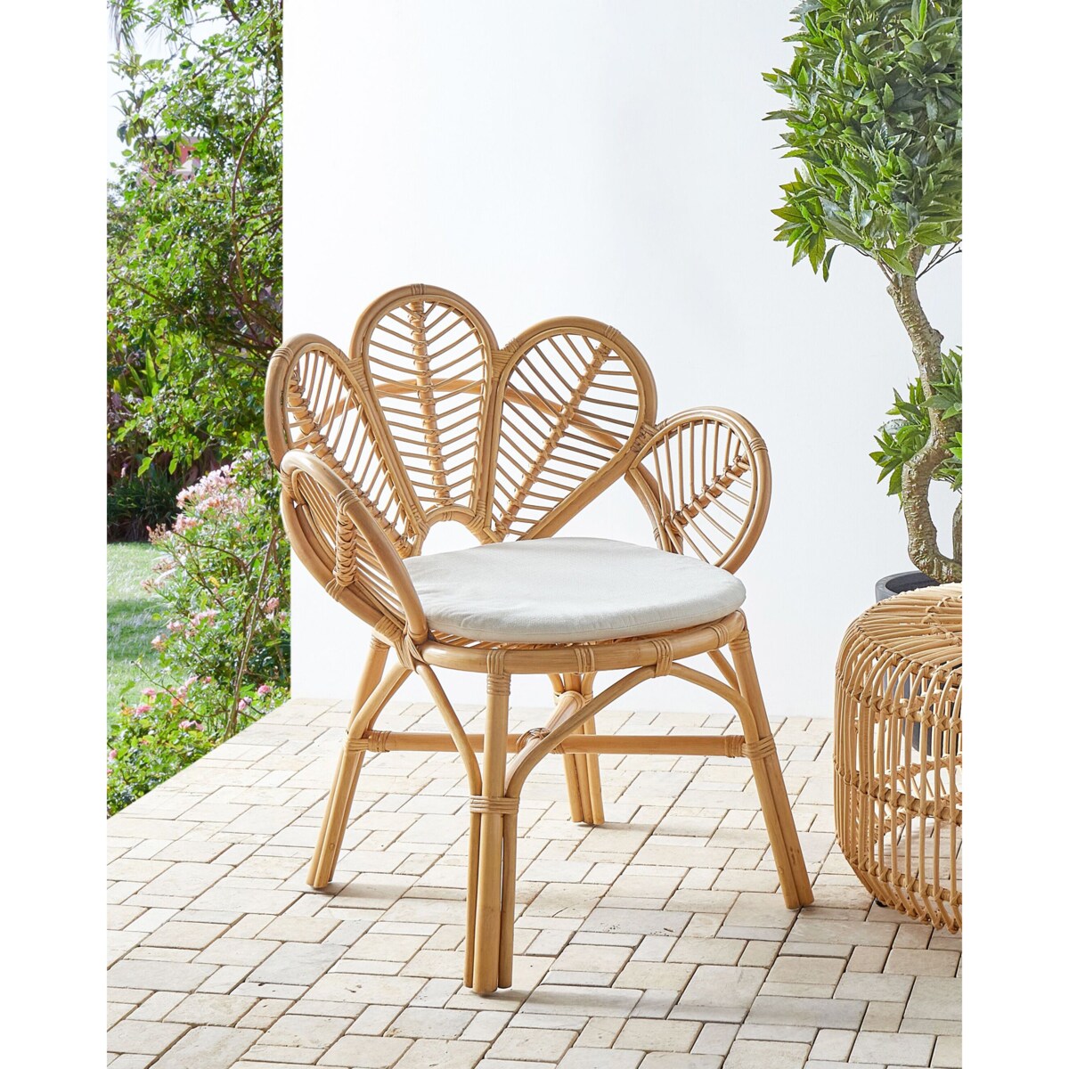 Fotel paw FLORENTINE II Rattan Naturalny