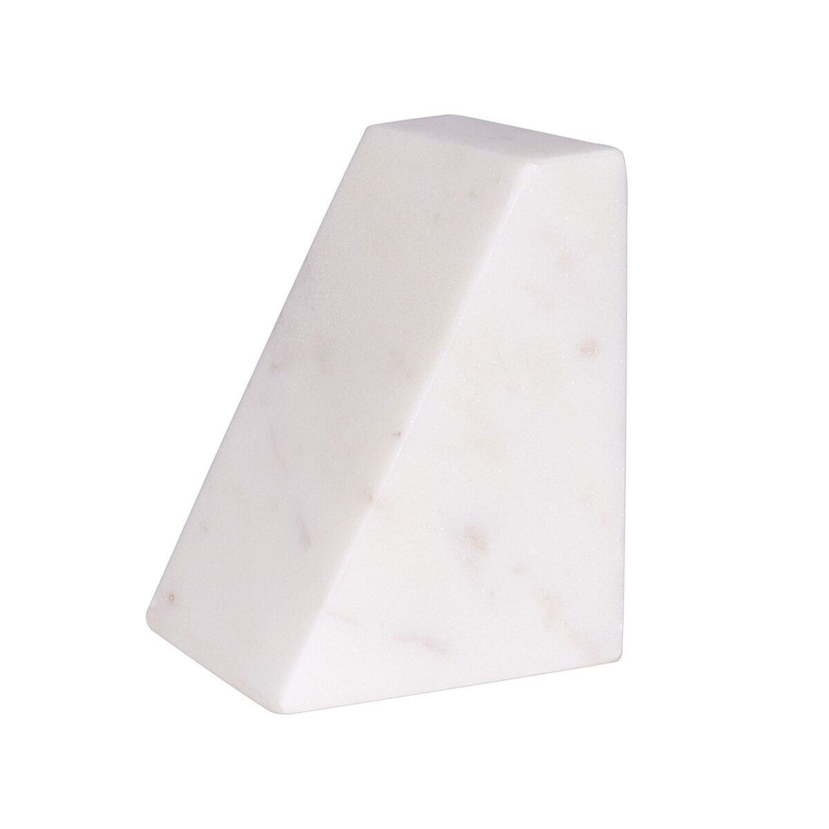Zestaw 2 marmurowych podpórek do książek biały KROKOS