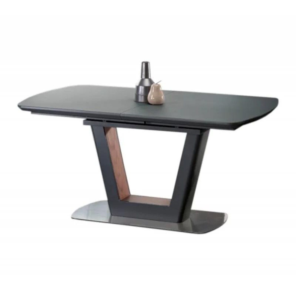 Stół BILOTTI 160(200)x90 antracyt mat/orzech rozkładany