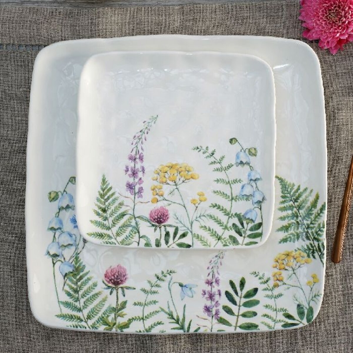 VILLA ITALIA Talerz płytki porcelanowy 26 x 26 cm PROWANSJA