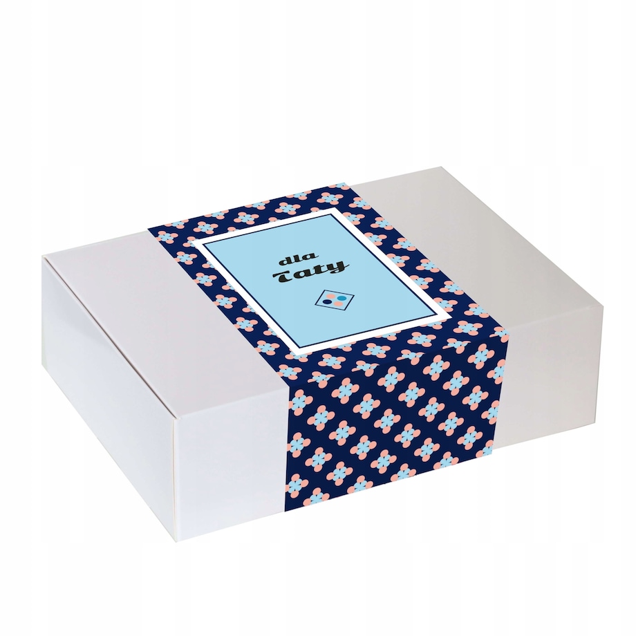 Elegancki duży Box prezentowy gift DLA TATY kawa + pomysłowe akcesoria