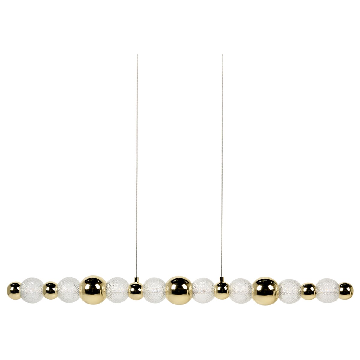 Lampa wisząca LED SORA Szkło Złoty
