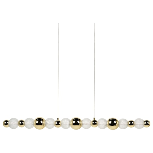 Lampa wisząca LED SORA Szkło Złoty
