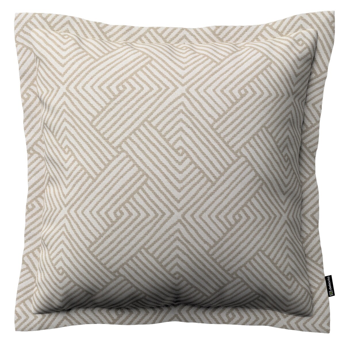 Poszewka Mona na poduszkę 45x45 beżowo-kremowe geometryczne wzory