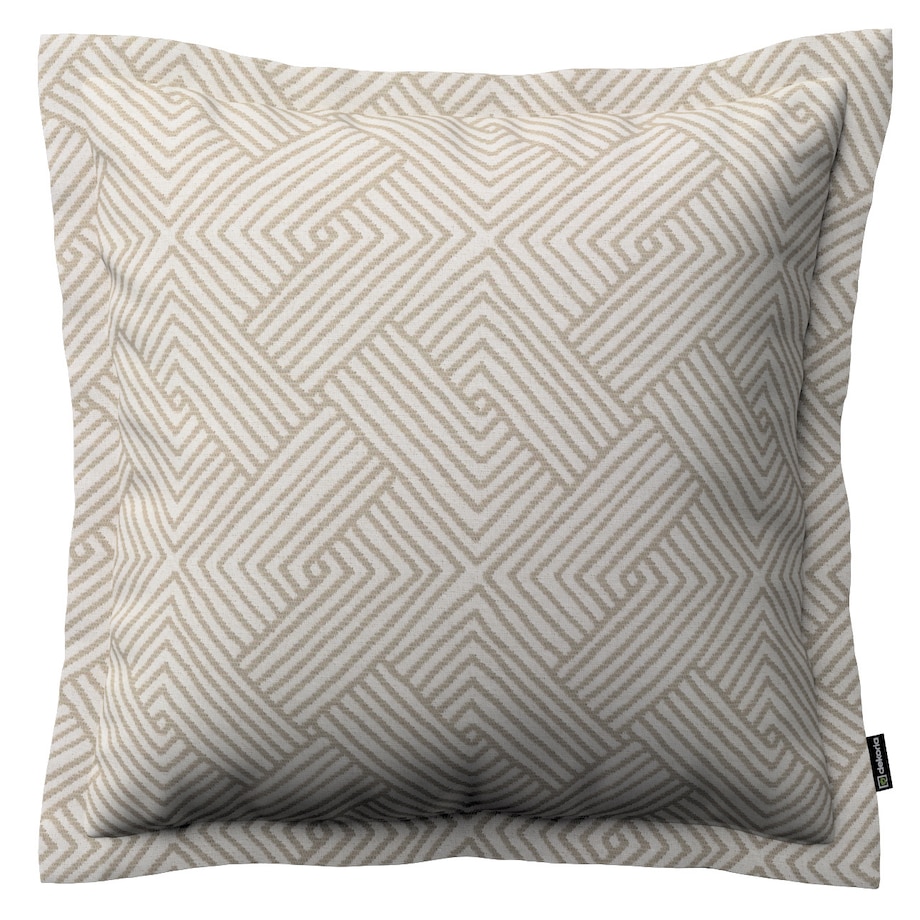 Poszewka Mona na poduszkę 45x45 beżowo-kremowe geometryczne wzory