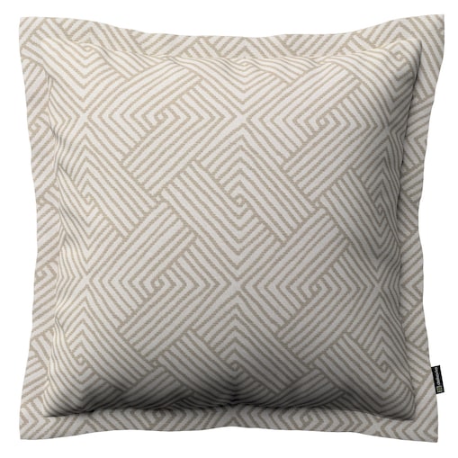 Poszewka Mona na poduszkę 45x45 beżowo-kremowe geometryczne wzory