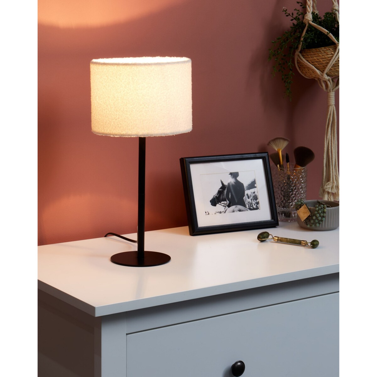 Lampa stołowa VINAZCO Boucle Biały