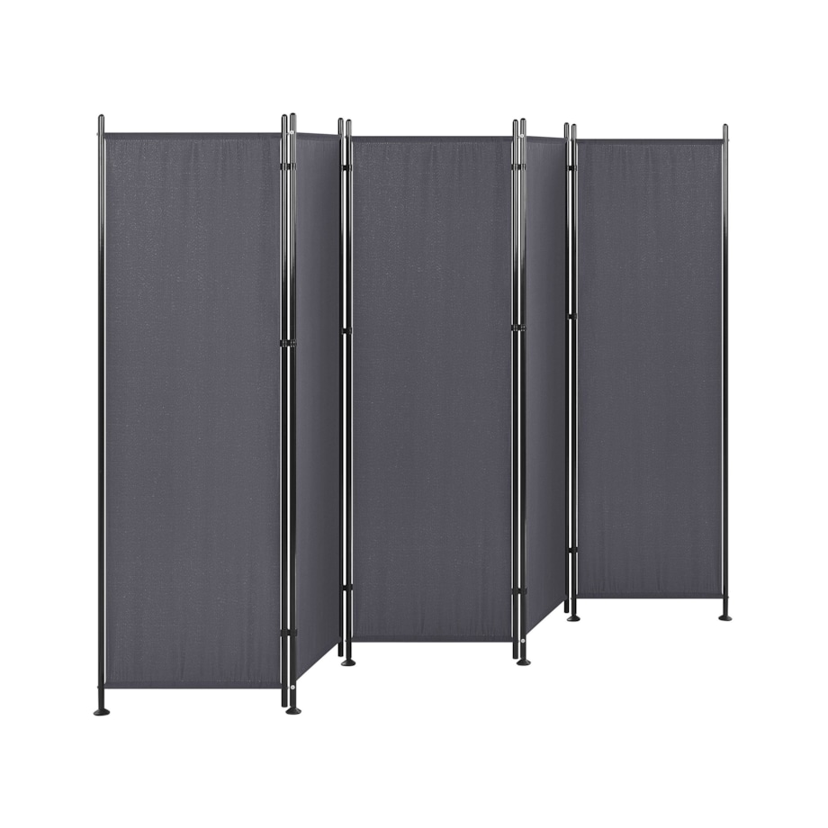 5-panelowy składany parawan pokojowy 270 x 170 cm szary NARNI