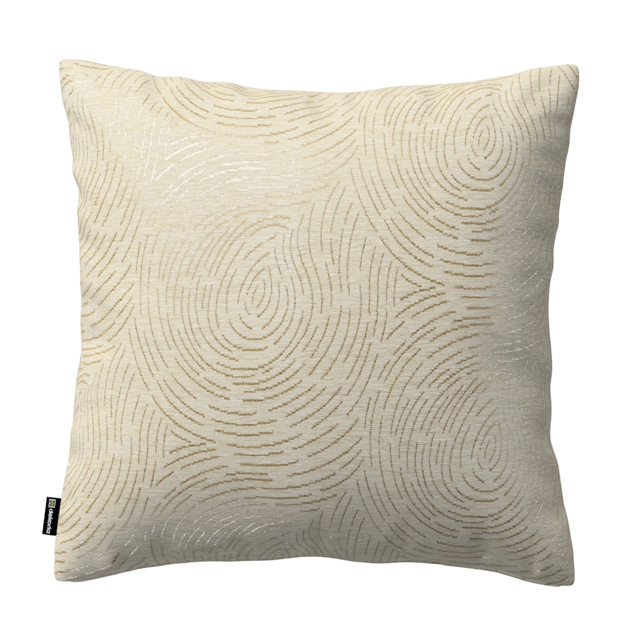 Poszewka Kinga na poduszkę 60x60 beżowo-złoty wzór