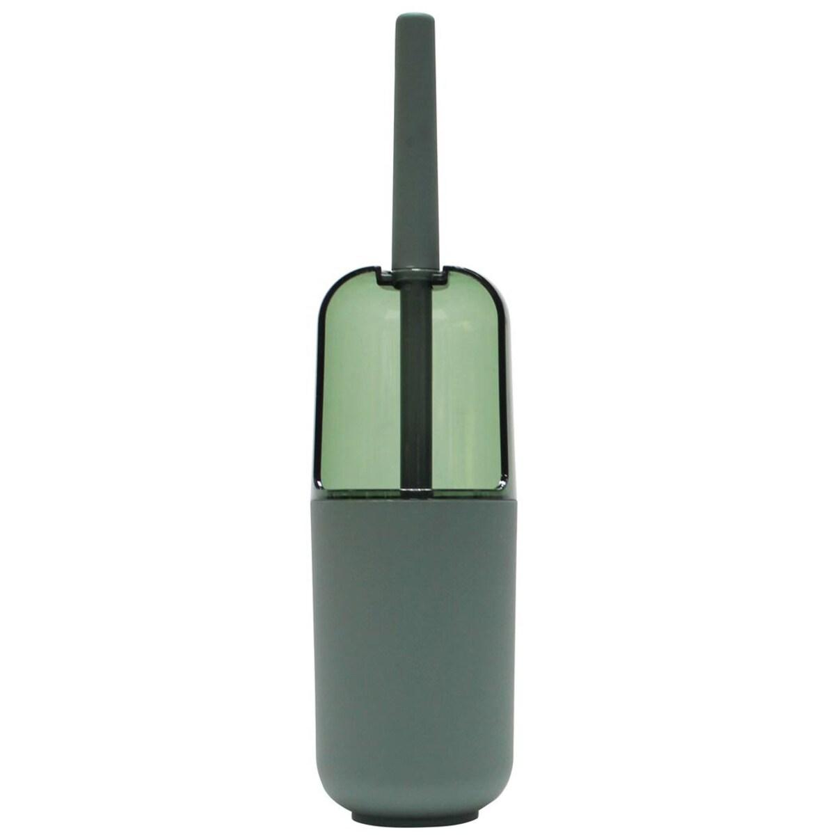 Szczotka do WC z plastikowym pojemnikiem, 10 x 37,5 cm, kolor zielony
